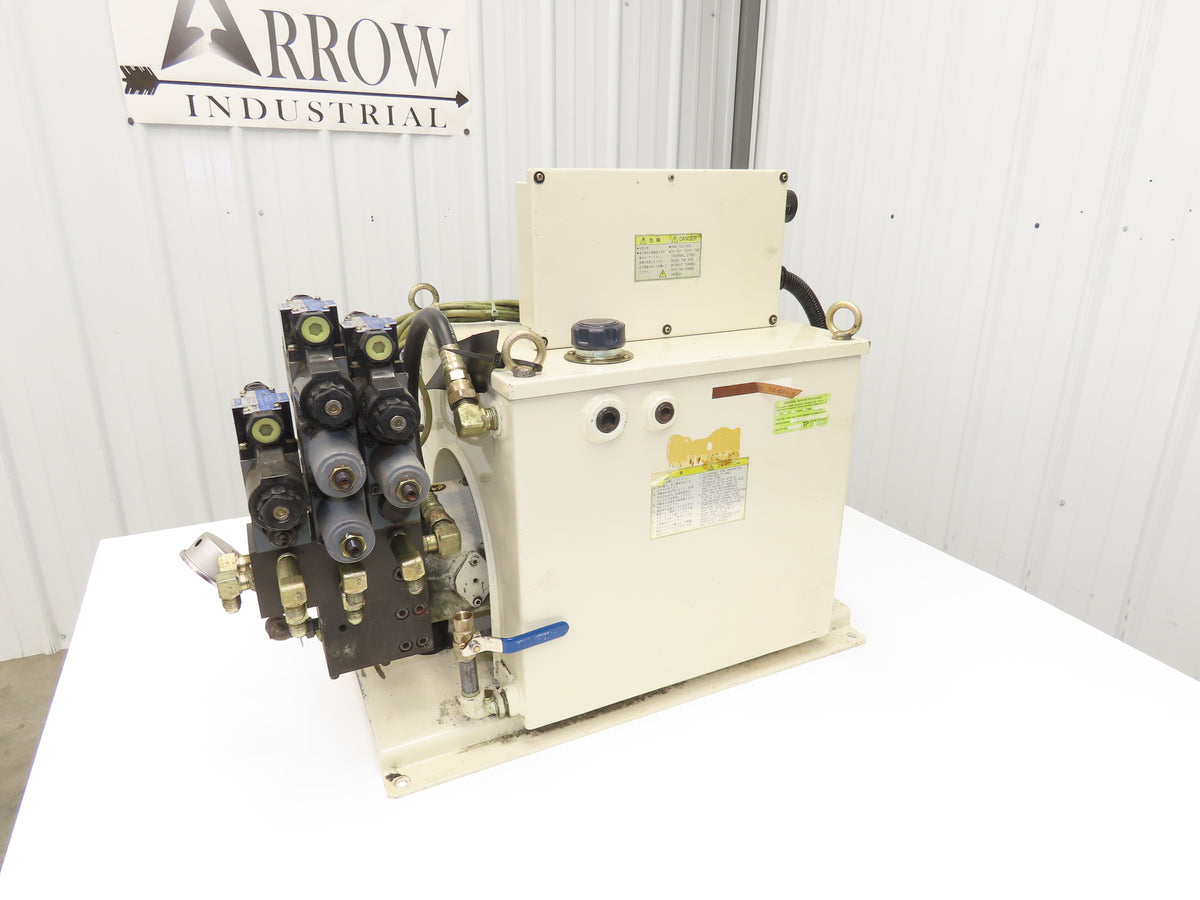 Tokimec TU-PAC TU4C Hydraulic Power Unit 8 Gal 8gpm 2000psi 3Hp 220V 3PH P16VMR