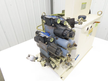 Tokimec TU-PAC TU4C Hydraulic Power Unit 8 Gal 8gpm 2000psi 3Hp 220V 3PH P16VMR
