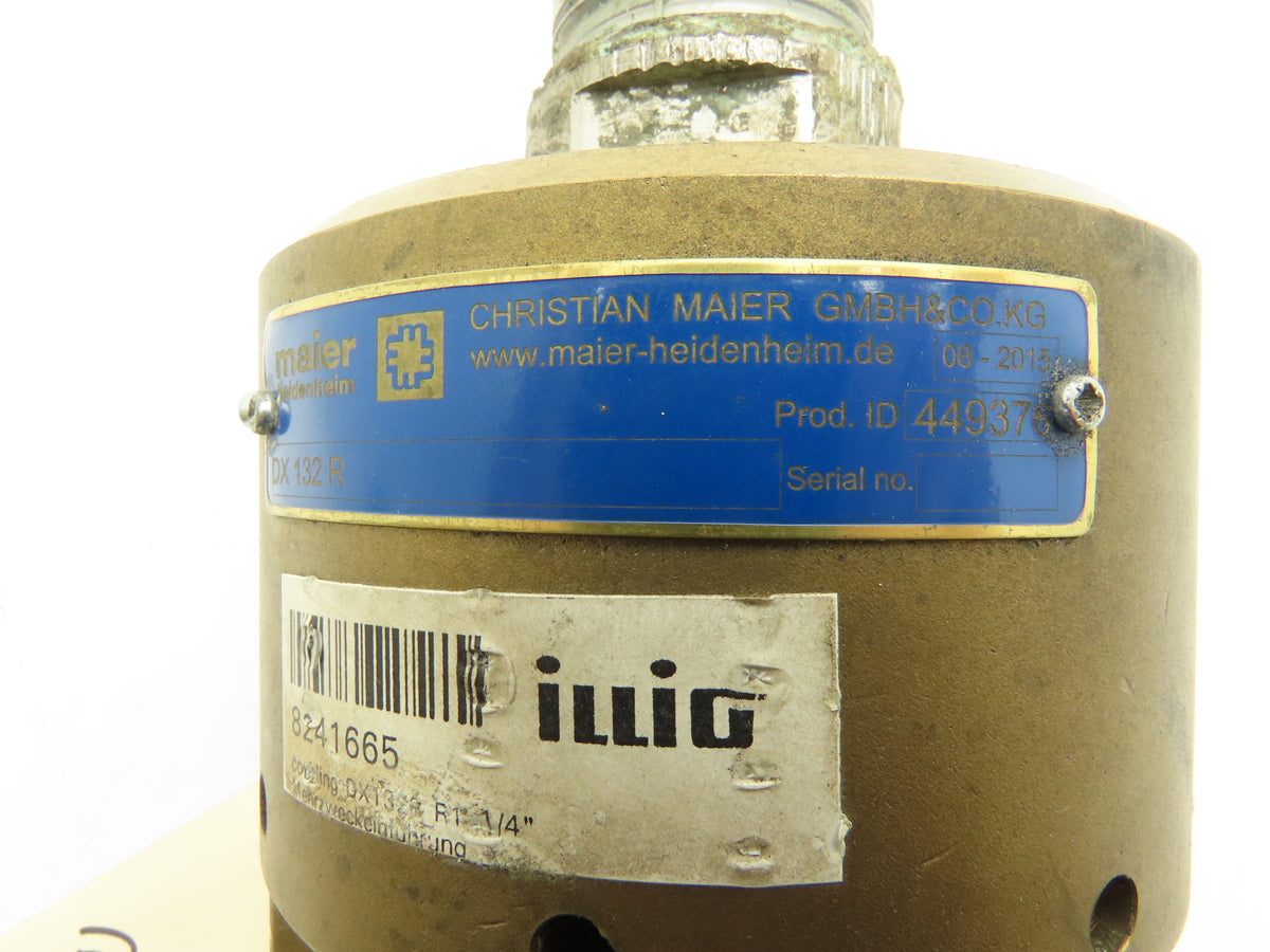 Christian Maier DX 132 R Multi-Purpose Rotary Union G1-1/4 DN32 RH 16 Bar 232PSI
