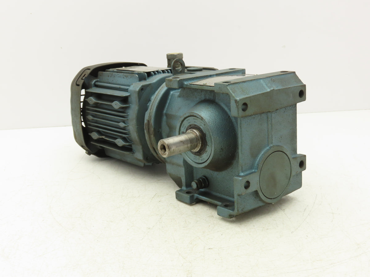 Sew-Eurodrive S37DRS71S4 Gearmotor 106:1 Ratio 16 RPM .33Hp 230/460V 3PH