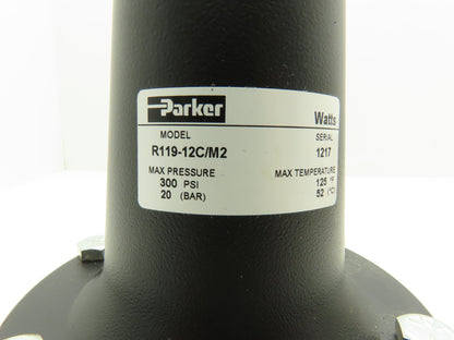 Parker R119-12C/M2 Pneumatic Regulator 1-1/2" NPT 500 SCFM 2-125 PSIG 300PSI Max