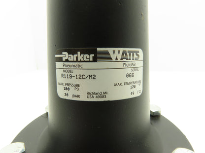 Parker R119-12C/M2 Pneumatic Regulator 1-1/2" NPT 500 SCFM 2-125 PSIG 300PSI Max