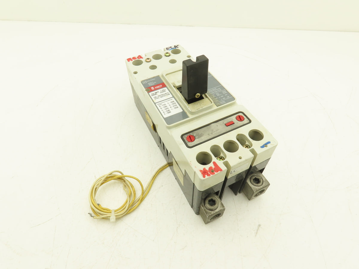 Cutler Hammer HM2P250L5WS10 HMCP Circuit Breaker 250A 2-Pole 600VAC 3PH 2-Lug