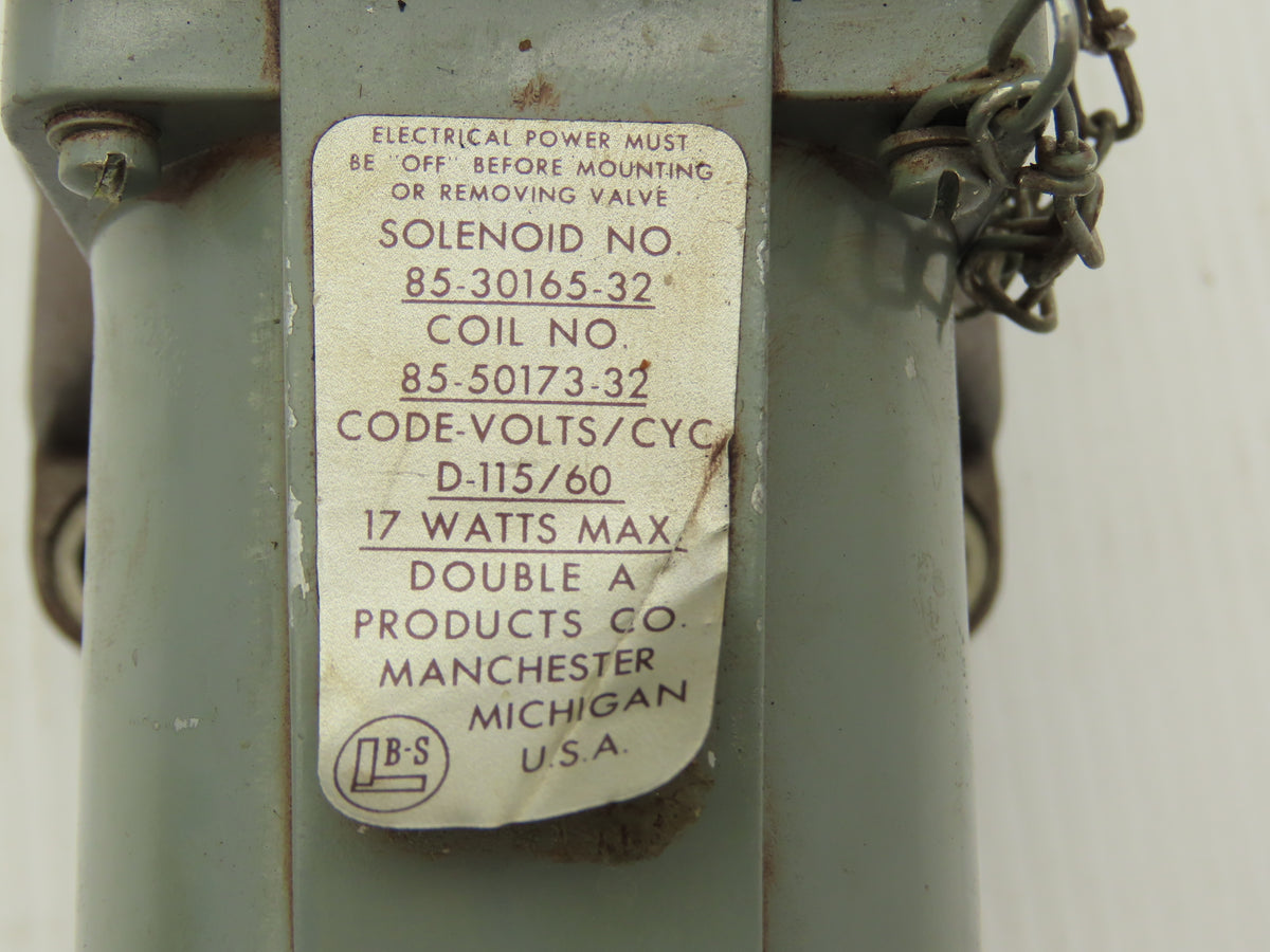 Brown & Sharpe Double A QJP-06-C-10D1 Directional Control Solenoid Valve 115V