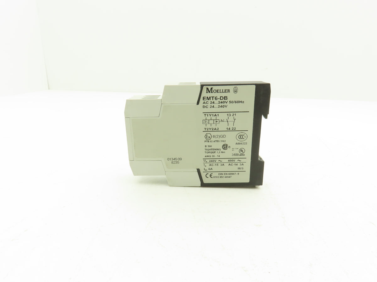 Eaton Moeller EMT6-DB Overload Relay 24-240V AC/DC Thermistor Motor Protection