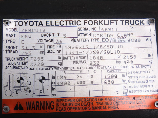 Kayaba 67110-U1160-71A Hydraulic Pump Removed From Toyota 7FBCU18 Forklift