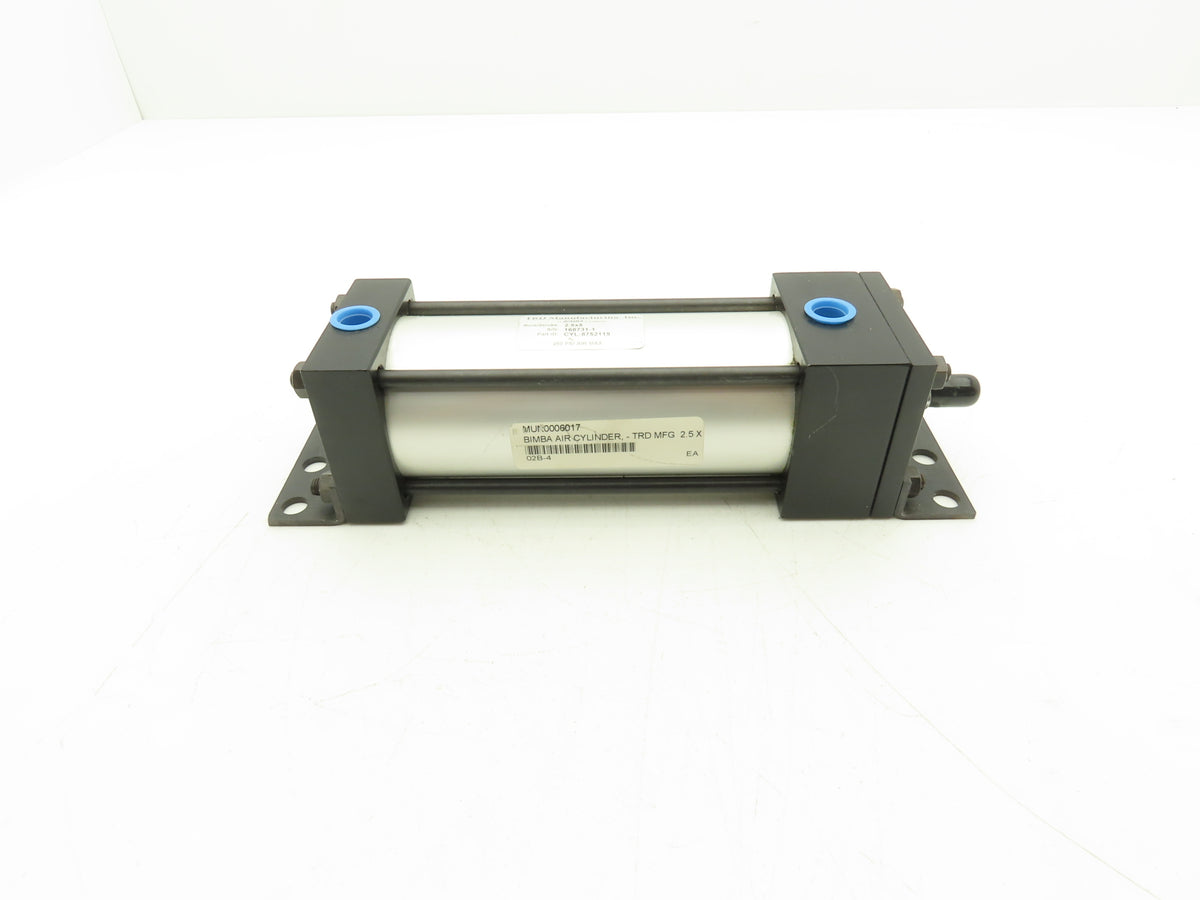 TRD Manufacturing Bimba CYL-8752119 Pneumatic Air Cylinder 2.5" Bore 5" Stroke