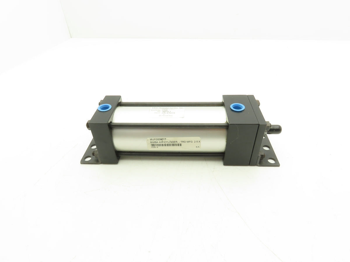 TRD Manufacturing Bimba CYL-8752119 Pneumatic Air Cylinder 2.5" Bore 5" Stroke