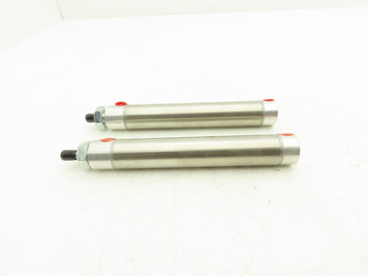 Pearson 616960 Pneumatic Cylinder 1" Bore 4-1/2" Stroke 2 Way Nose Mt Lot of 2