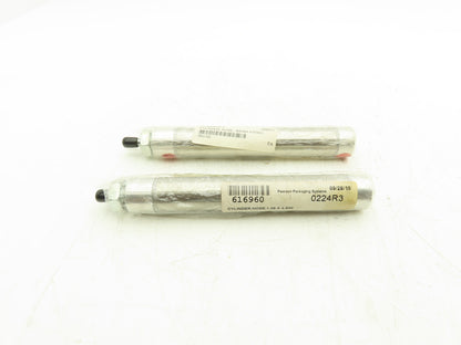Pearson 616960 Pneumatic Cylinder 1" Bore 4-1/2" Stroke 2 Way Nose Mt Lot of 2