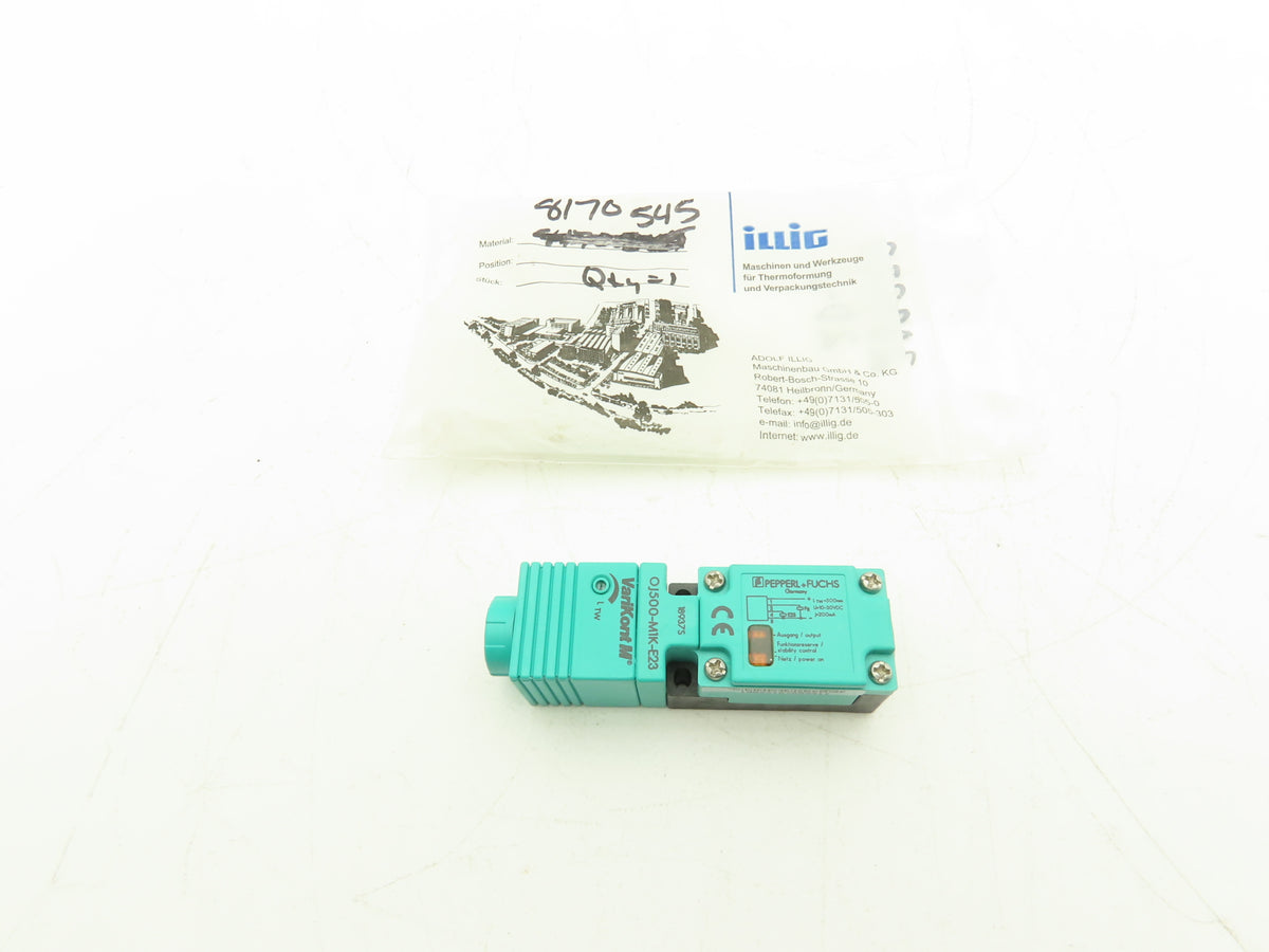 Pepperl+Fuchs OJ500-M1K-E23 VariKont M Photoelectric Sensor 500mm 10-30VDC PNP
