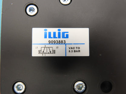 Illig 9093883 Pneumatic Pilot Valve 1"NPT 3/2 24V Double Air Vac to 8.3 Bar