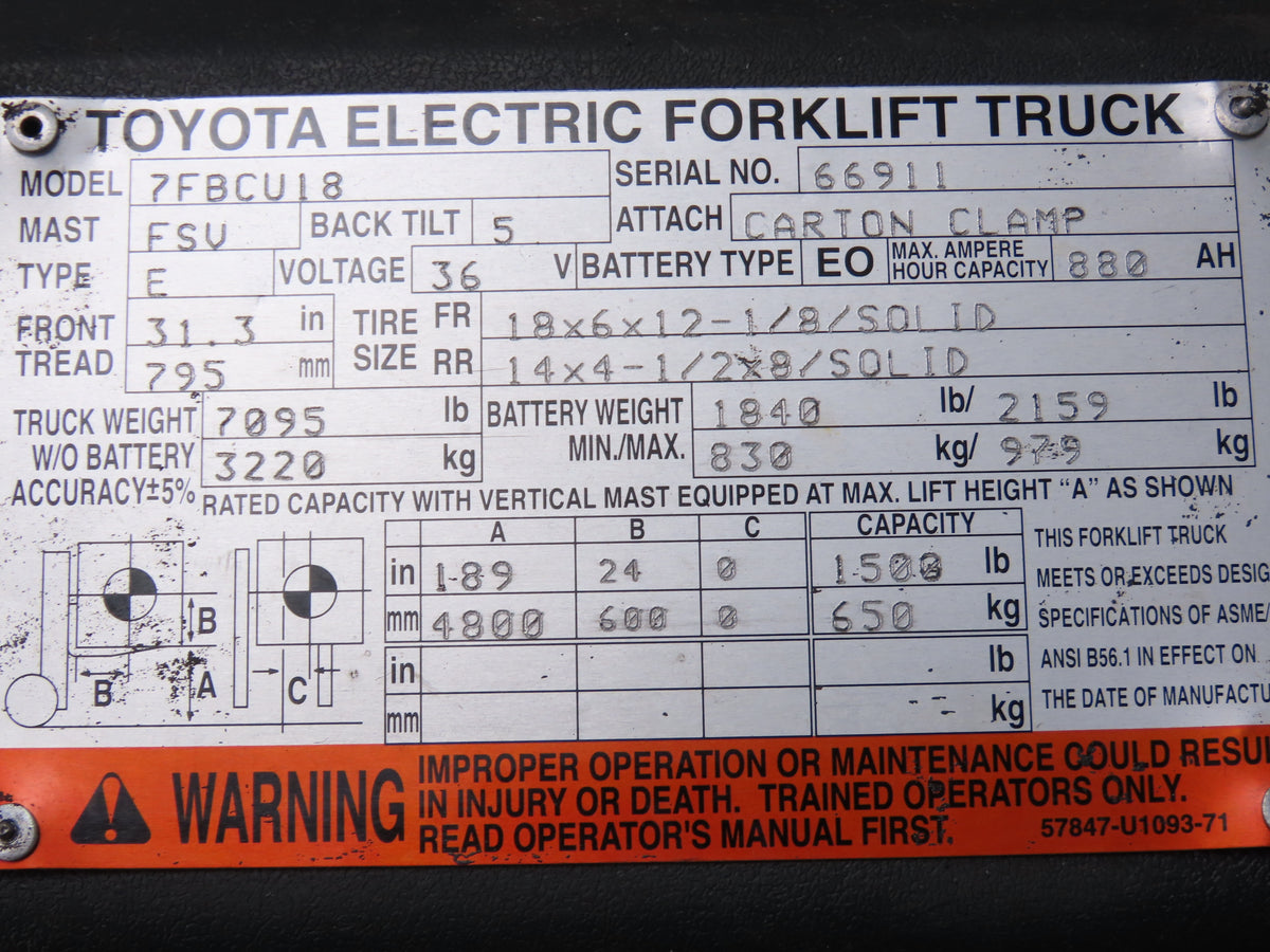 Toyota 24230-13900-71 Forklift PCB Printed Circuit Control Board Off 7FBCU18