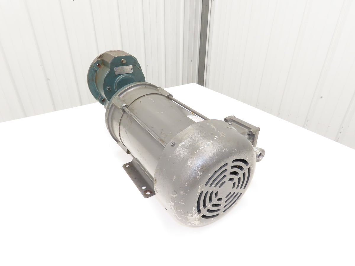 Baldor CM7044T AC Motor 5Hp 1750 RPM 230/460V 3PH 184TC w/Grove Gear 3:1 Reducer