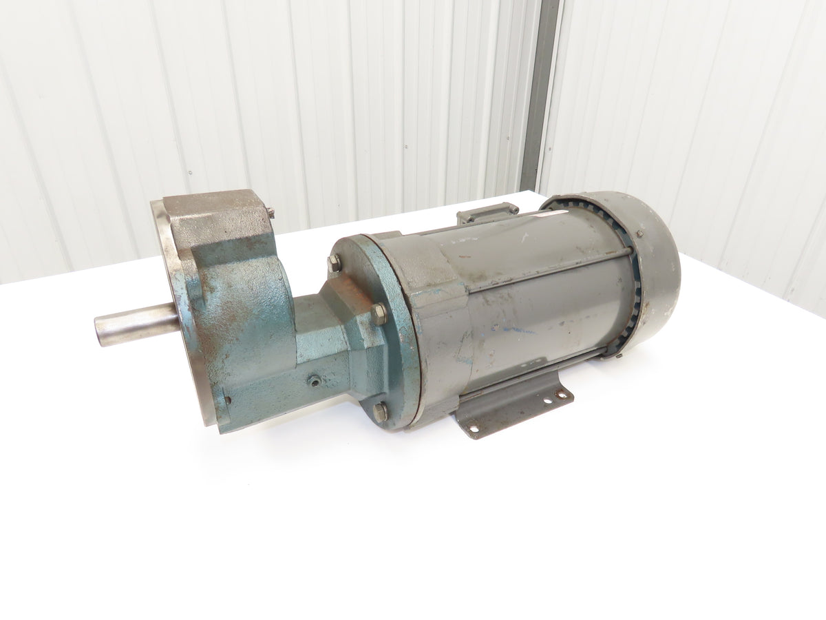 Baldor CM7044T AC Motor 5Hp 1750 RPM 230/460V 3PH 184TC w/Grove Gear 3:1 Reducer