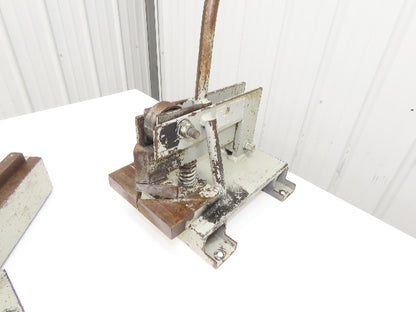 Sheet Metal Manual Corner Rounder & 90 Deg V-Notch Die Shear Punch  Lot of 3