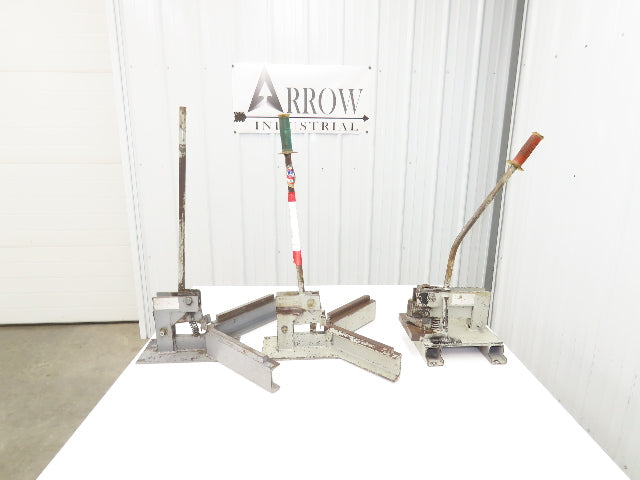 Sheet Metal Manual Corner Rounder & 90 Deg V-Notch Die Shear Punch  Lot of 3
