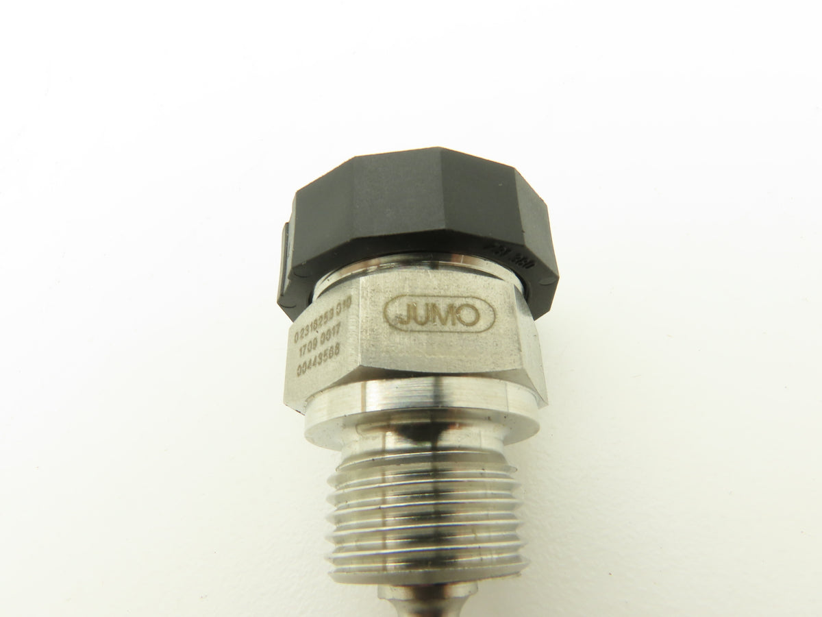 Jumo 00443568 Screw-In Stainless Temperature Sensor Probe M12 Connector