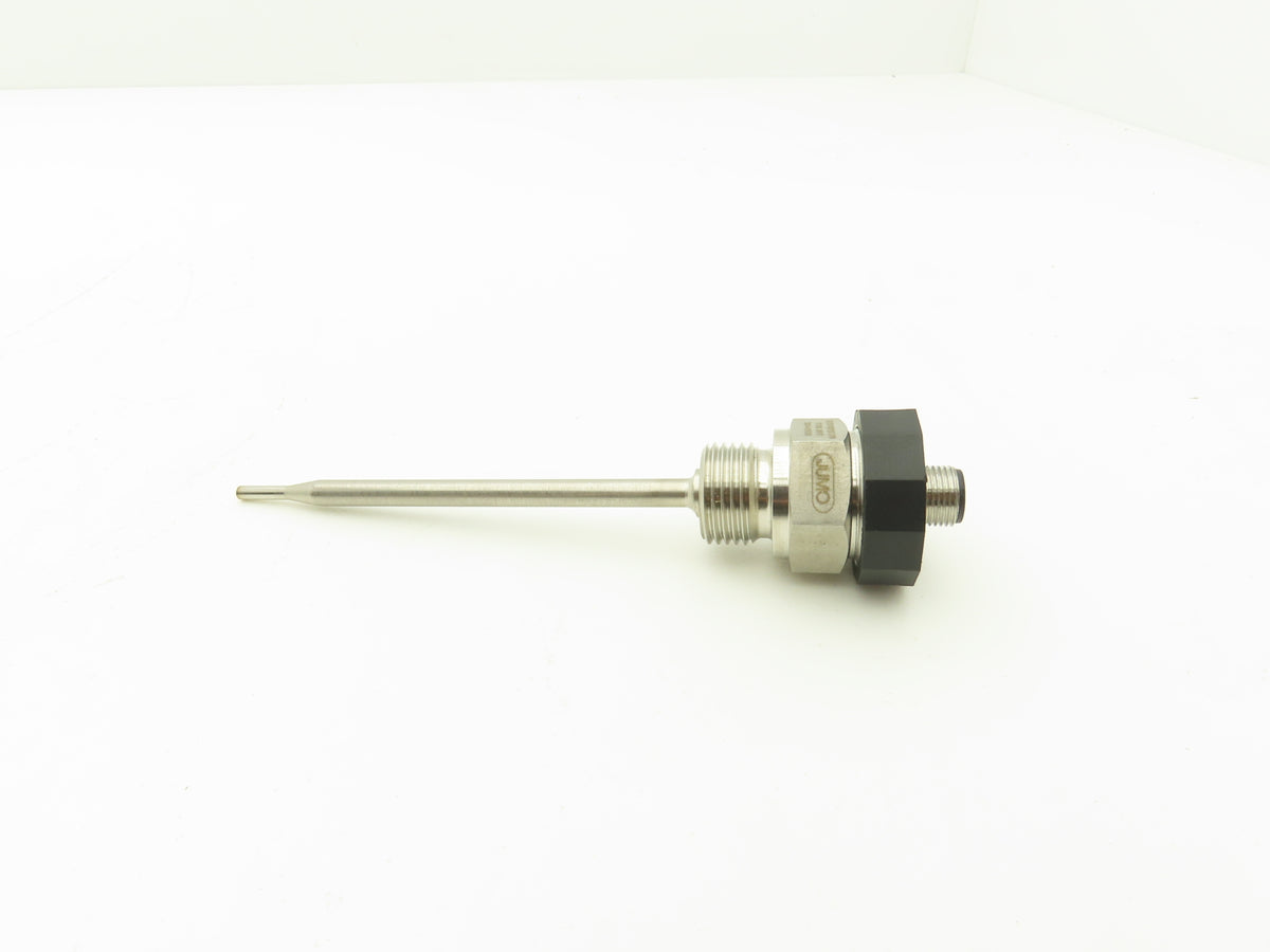 Jumo 00443568 Screw-In Stainless Temperature Sensor Probe M12 Connector