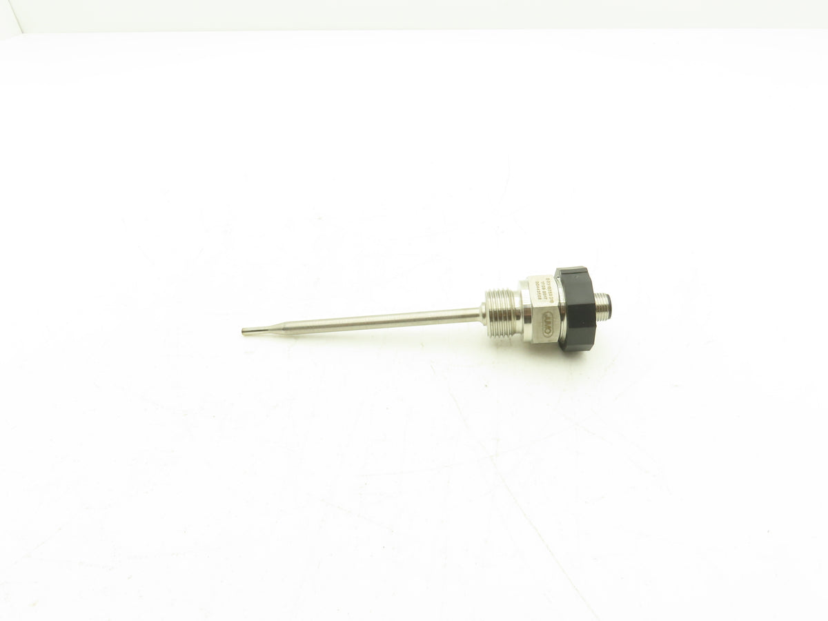 Jumo 00443568 Screw-In Stainless Temperature Sensor Probe M12 Connector