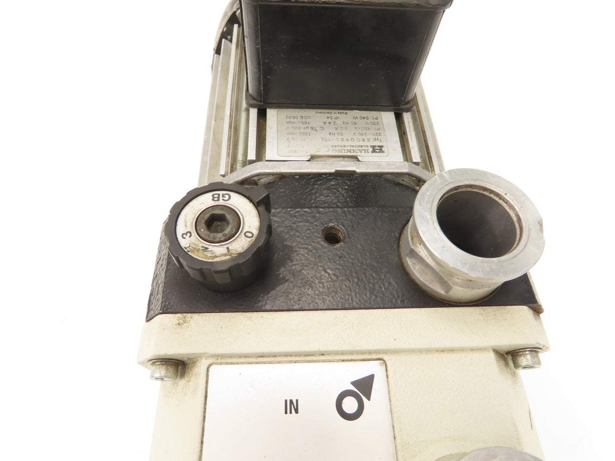 Leybold Trivac Hanning E8CD4B1-162 Rotary Vane Vacuum Pump 1650 RPM 230V 1PH