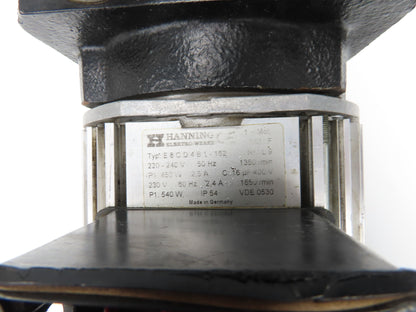 Leybold Trivac Hanning E8CD4B1-162 Rotary Vane Vacuum Pump 1650 RPM 230V 1PH