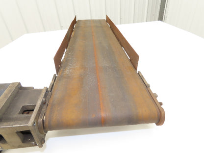 QC Industries 8"W x 36"L Low Profile Flat Belt Conveyor 200mm 115V 33FPM