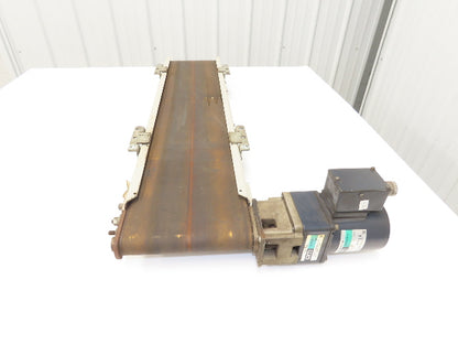 QC Industries 8"W x 36"L Low Profile Flat Belt Conveyor 200mm 115V 33FPM