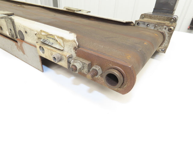 QC Industries 8"W x 36"L Low Profile Flat Belt Conveyor 200mm 115V 33FPM