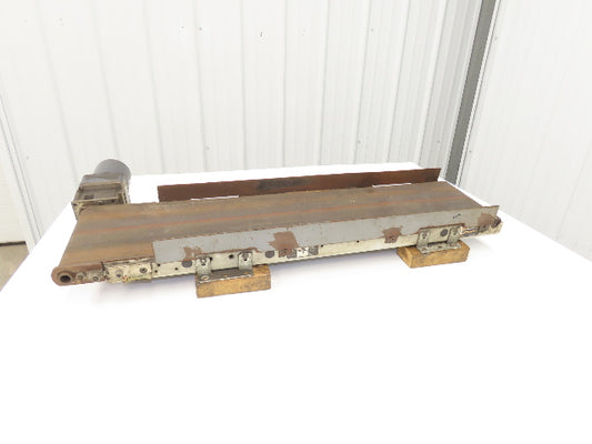 QC Industries 8"W x 36"L Low Profile Flat Belt Conveyor 200mm 115V 33FPM