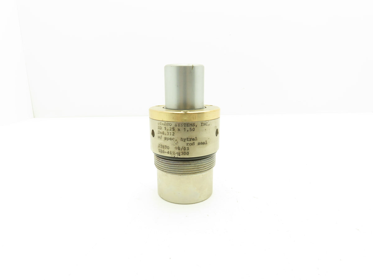 Di-Dro/Hyson BD 1.25x1.5 Nitrogen Filled Cylinder/Spring 1.25" Bore 1.5" Stroke