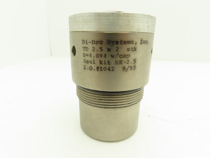Di-Dro/Hyson TD 2.5 x 2 Nitrogen Filled Cylinder/Spring 2.5" Bore x 2" Stroke