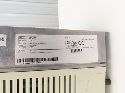 ABB ACS800-U1-0006-5+P901 Variable Speed AC Drive VFD 5Hp 3PH *Parts or Repair*