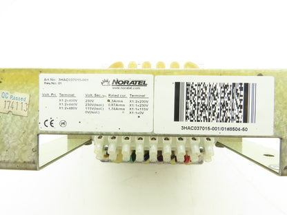 ABB 3HAC037015-001 Transformer 1.2kVA 400-480V High 230V & Isolated 115/230V Low