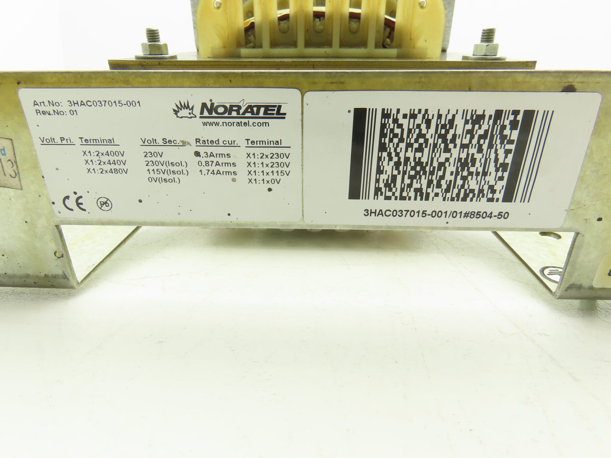 ABB 3HAC037015-001 Transformer 1.2kVA 400-480V High 230V & Isolated 115/230V Low