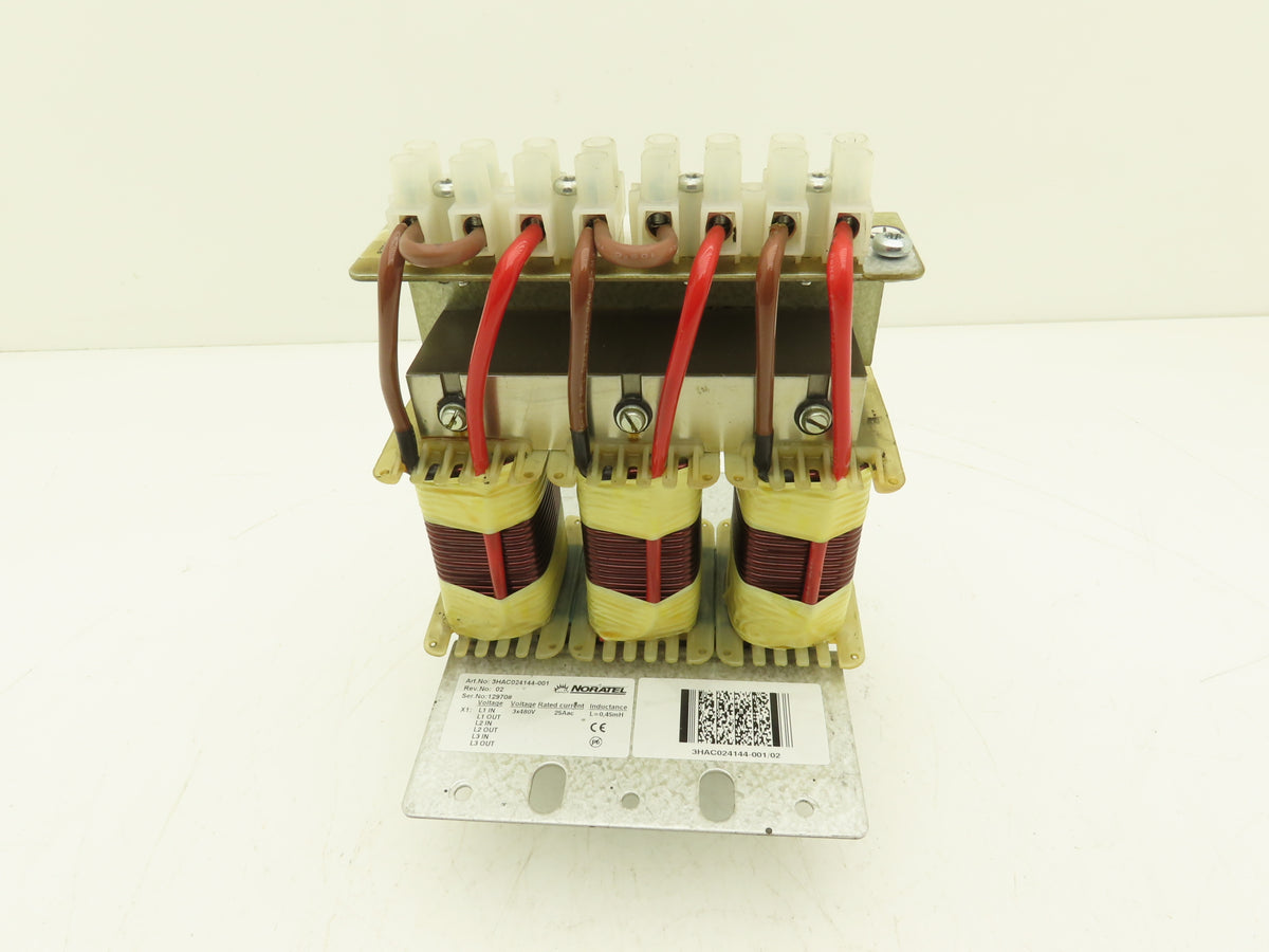 ABB 3HAC024144-001 Noratel IRC5 Robot Reactor Unit 3x480V 25A 0.45mH Line Choke