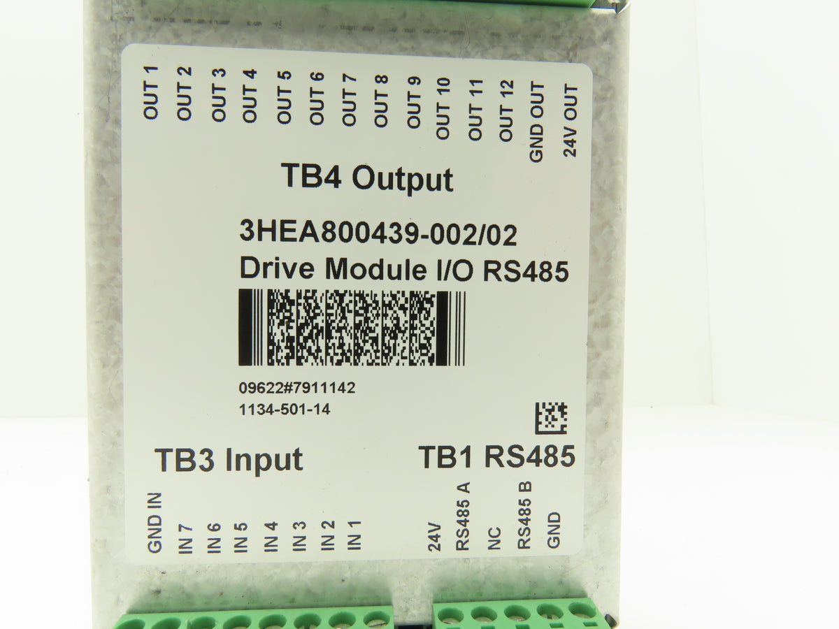 ABB 3HEA800439-002 Drive Module I/O RS485 IRBP Positioner IRC5 7 In 12 Out 24VDC
