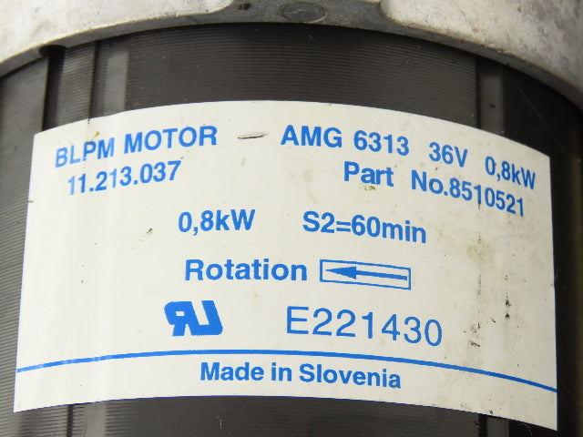 Hyster 8510521 Forklift Hydraulic Steering Pump Motor 36V Off E40HSD