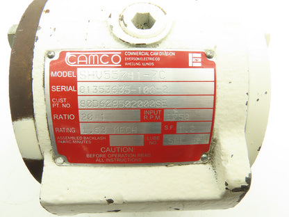 Camco SHV55741-7C Gear Reducer 20:1 Ratio Input Speed 1750 Hollow Shaft 1-13/16"
