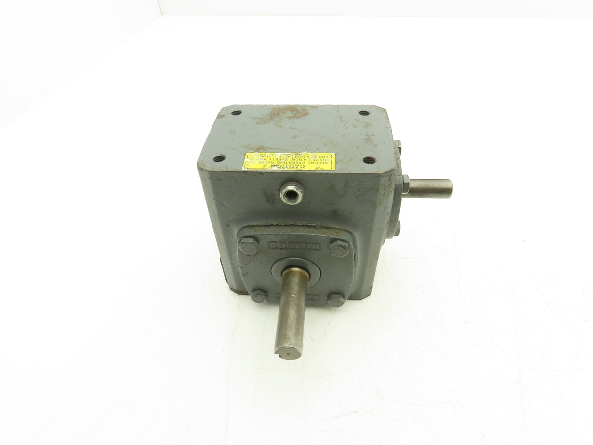 Boston Gear 713156 Worm Gearbox 15:1 Reducer .56Hp 116rpm RH Output 1/2" Input