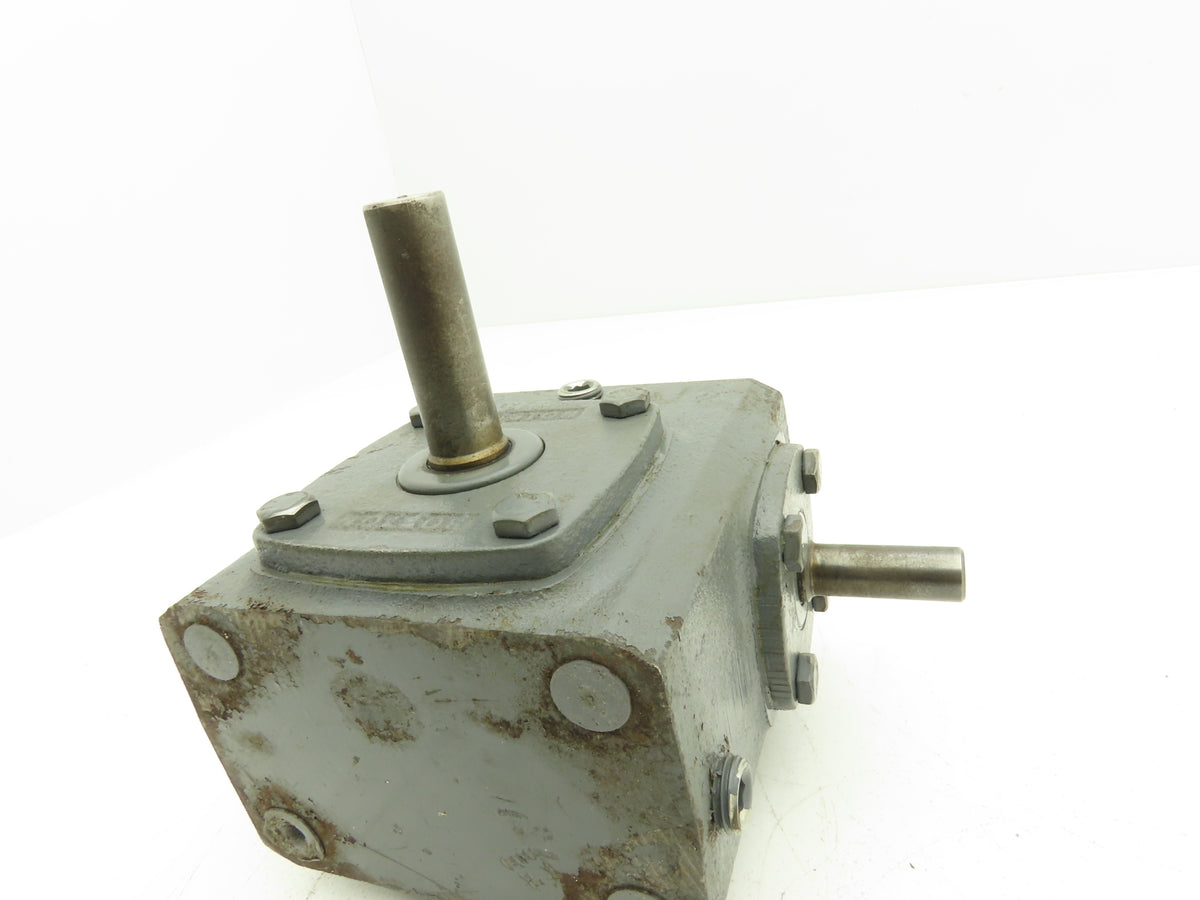 Boston Gear 713156 Worm Gearbox 15:1 Reducer .56Hp 116rpm RH Output 1/2" Input