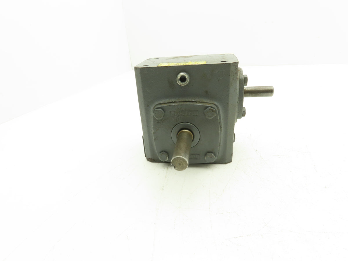 Boston Gear 713156 Worm Gearbox 15:1 Reducer .56Hp 116rpm RH Output 1/2" Input
