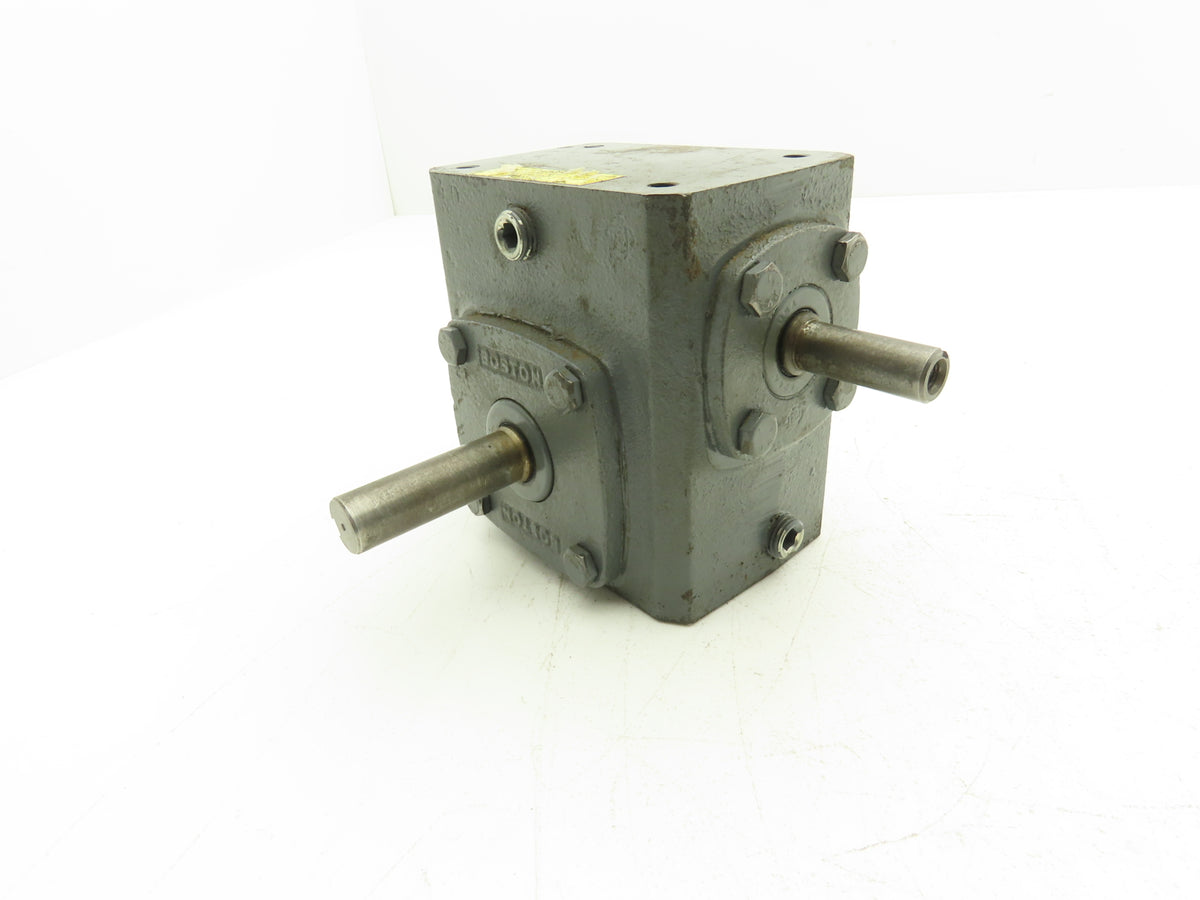Boston Gear 713156 Worm Gearbox 15:1 Reducer .56Hp 116rpm RH Output 1/2" Input