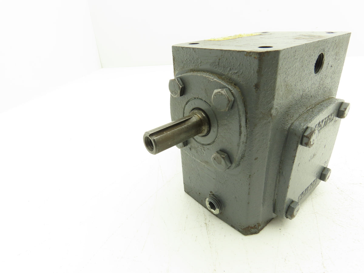 Boston Gear 713156 Worm Gearbox 15:1 Reducer .56Hp 116rpm RH Output 1/2" Input