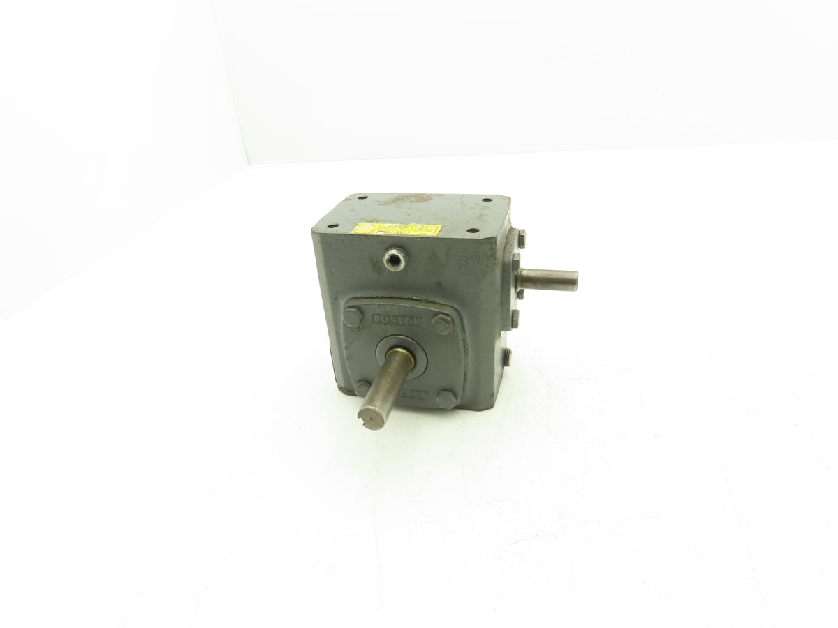 Boston Gear 713156 Worm Gearbox 15:1 Reducer .56Hp 116rpm RH Output 1/2" Input