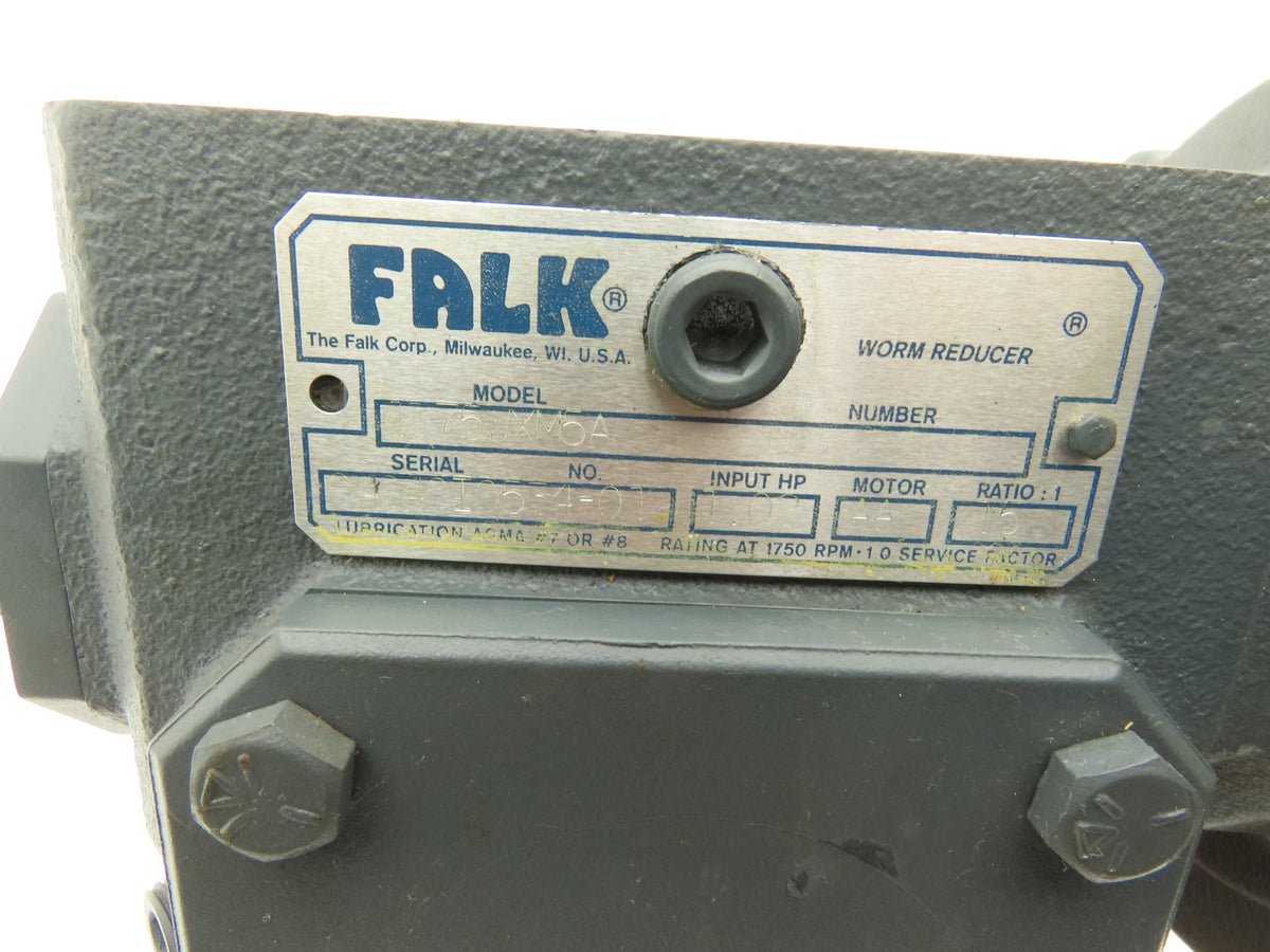 Falk 1175WXM5A Gear Box Reduction 15:1 Left Hand Rotation Output 7/8" Shaft