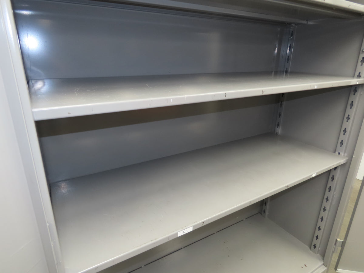 Lyon DD1145 Storage Cabinet Locker 60x24x82" H 3 Shelf Metal Strong Hold Durham