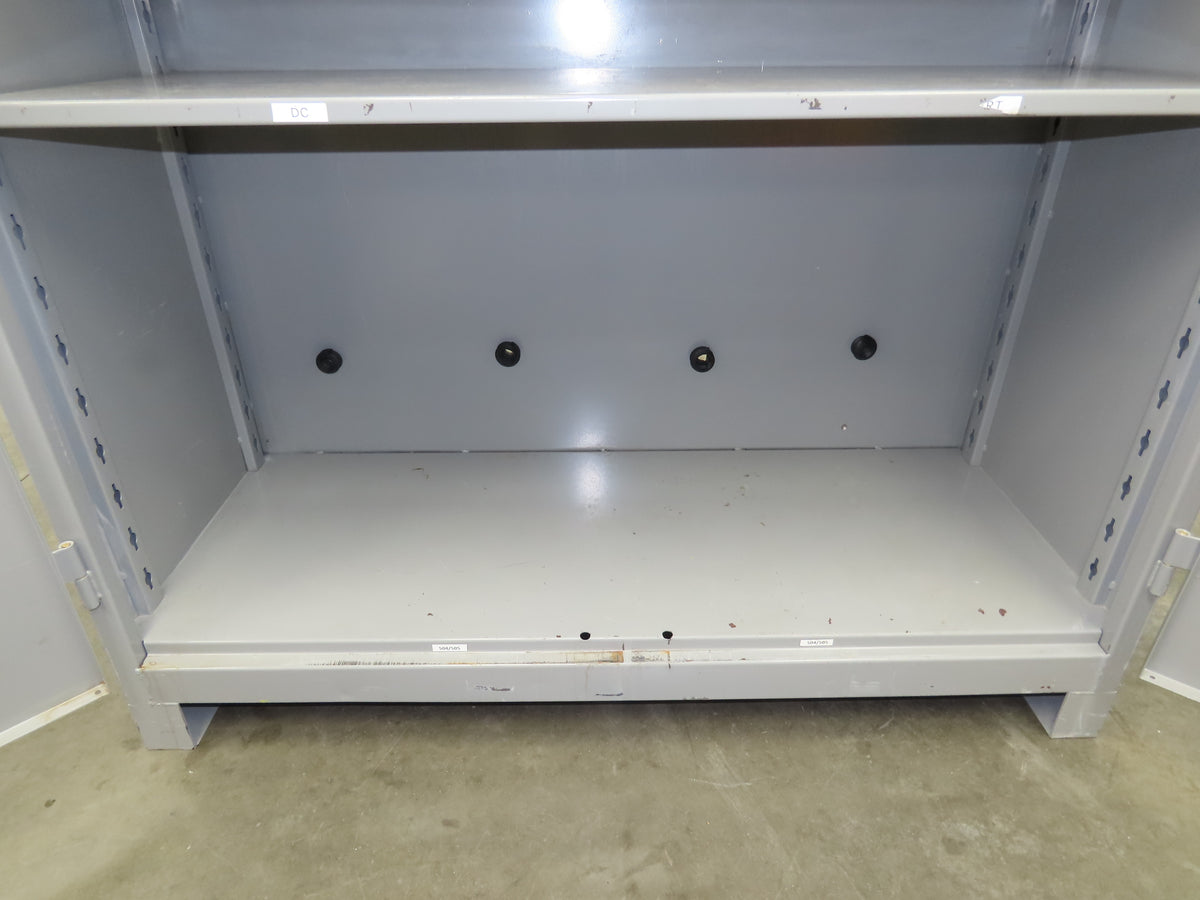 Lyon DD1145 Storage Cabinet Locker 60x24x82" H 3 Shelf Metal Strong Hold Durham