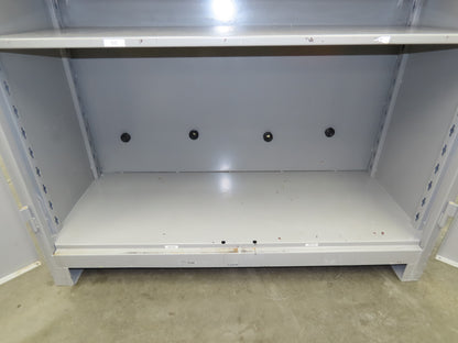 Lyon DD1145 Storage Cabinet Locker 60x24x82" H 3 Shelf Metal Strong Hold Durham