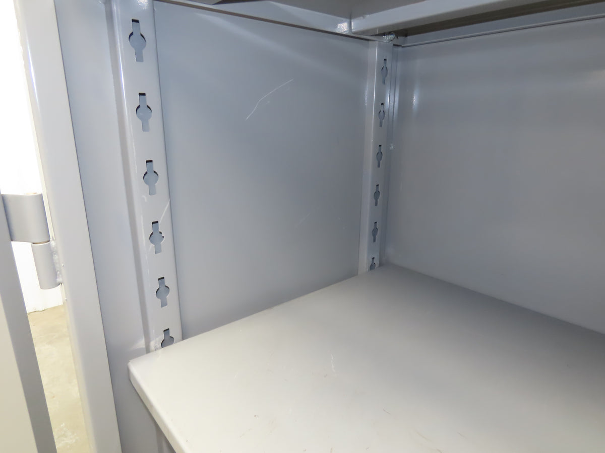 Lyon DD1145 Storage Cabinet Locker 60x24x82" H 3 Shelf Metal Strong Hold Durham
